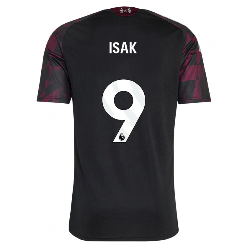 Danxen Heren Alexander Isak #9 Zwart Wit Paars Thuisshirt Derde Tenue 2026/27 T-Shirt