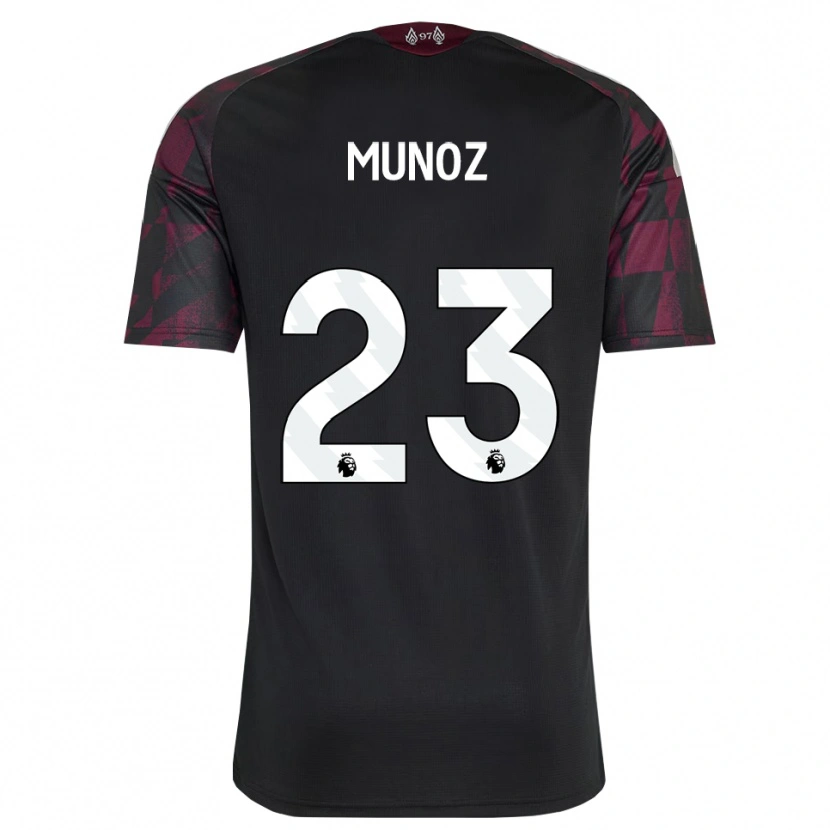 Danxen Heren Víctor Muñoz #23 Zwart Wit Paars Thuisshirt Derde Tenue 2026/27 T-Shirt