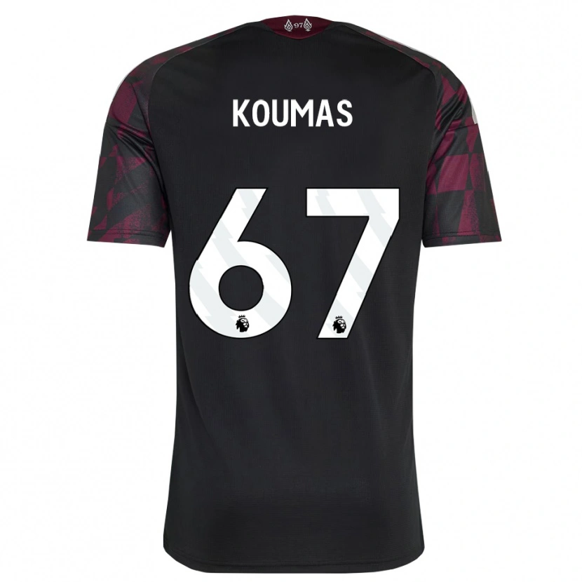 Danxen Heren Lewis Koumas #67 Zwart Wit Paars Thuisshirt Derde Tenue 2026/27 T-Shirt