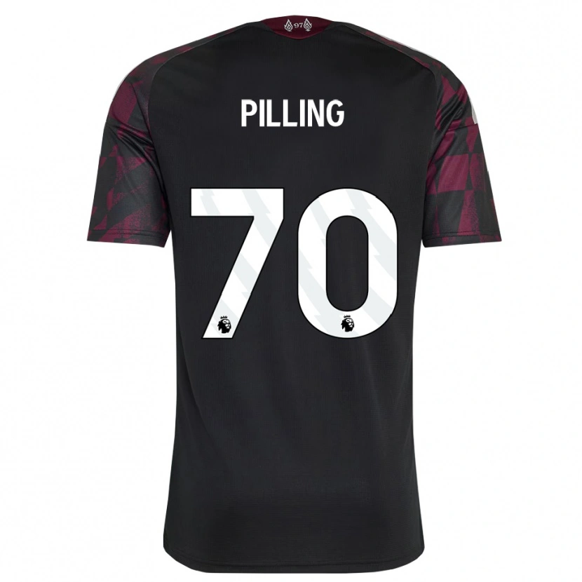 Danxen Heren Tommy Pilling #70 Zwart Wit Paars Thuisshirt Derde Tenue 2026/27 T-Shirt