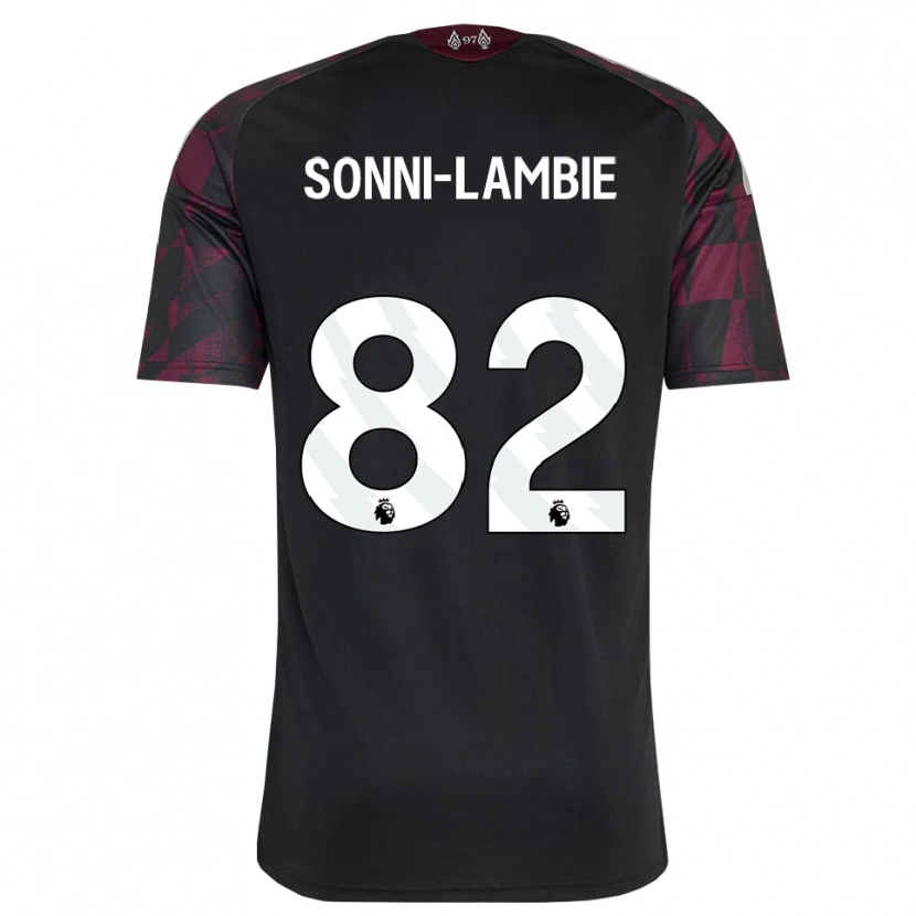 Danxen Heren Joshua Sonni-Lambie #82 Zwart Wit Paars Thuisshirt Derde Tenue 2026/27 T-Shirt