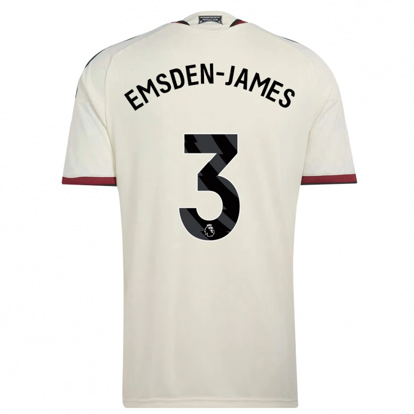 Danxen Heren Harley Emsden-James #3 Beige Zwart Rood Thuisshirt Derde Tenue 2026/27 T-Shirt