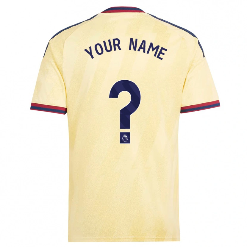 Danxen Heren Uw Naam #0 Licht Geel Middernachtblauw Thuisshirt Derde Tenue 2026/27 T-Shirt