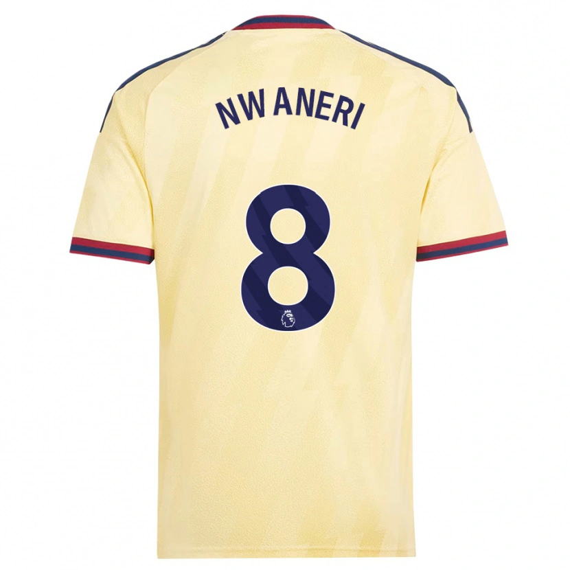 Danxen Heren Emerson Nwaneri #8 Licht Geel Middernachtblauw Thuisshirt Derde Tenue 2026/27 T-Shirt