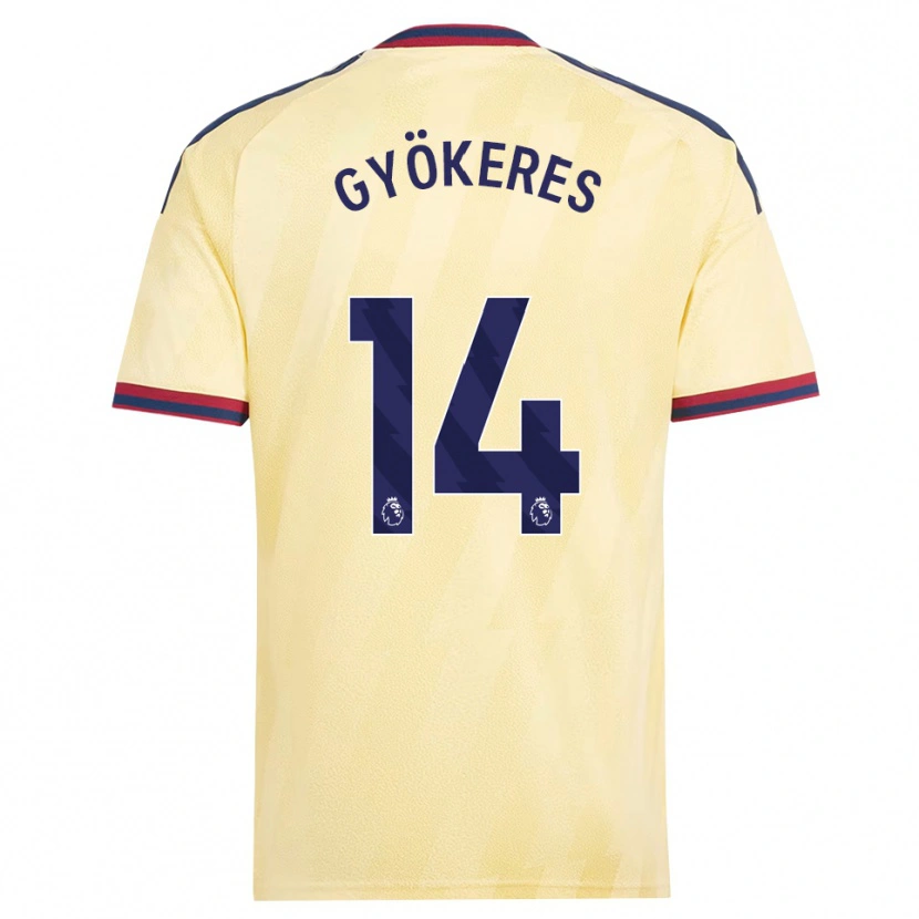 Danxen Heren Viktor Gyökeres #14 Licht Geel Middernachtblauw Thuisshirt Derde Tenue 2026/27 T-Shirt