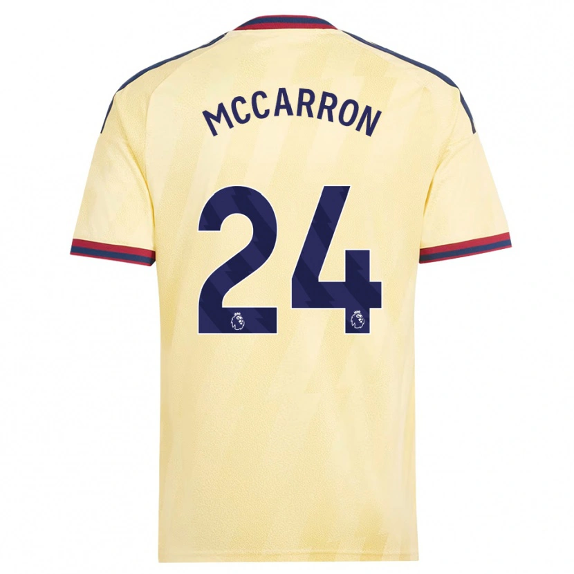 Danxen Heren Daniel Mccarron #24 Licht Geel Middernachtblauw Thuisshirt Derde Tenue 2026/27 T-Shirt