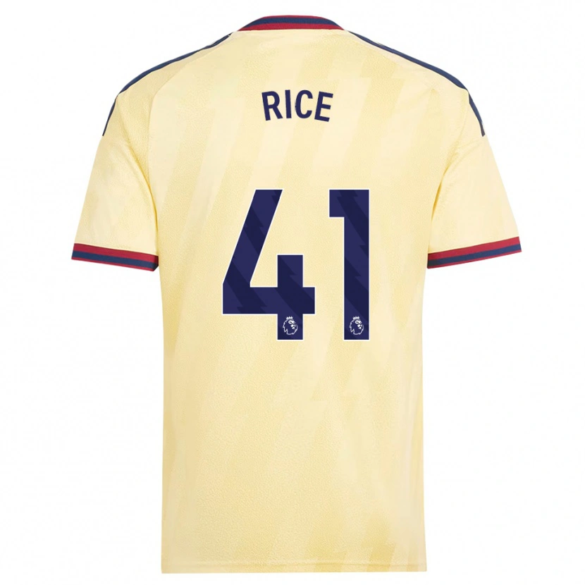 Danxen Heren Declan Rice #41 Licht Geel Middernachtblauw Thuisshirt Derde Tenue 2026/27 T-Shirt
