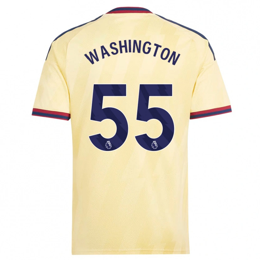 Danxen Heren Marcell Washington #55 Licht Geel Middernachtblauw Thuisshirt Derde Tenue 2026/27 T-Shirt