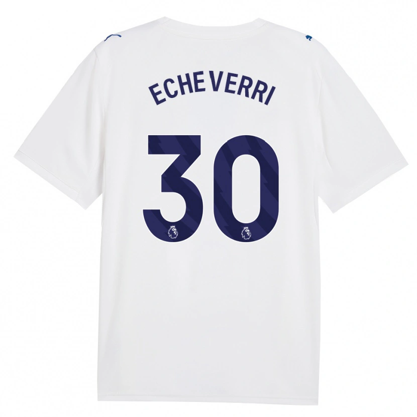 Danxen Heren Claudio Echeverri #30 Marine Wit Thuisshirt Derde Tenue 2026/27 T-Shirt