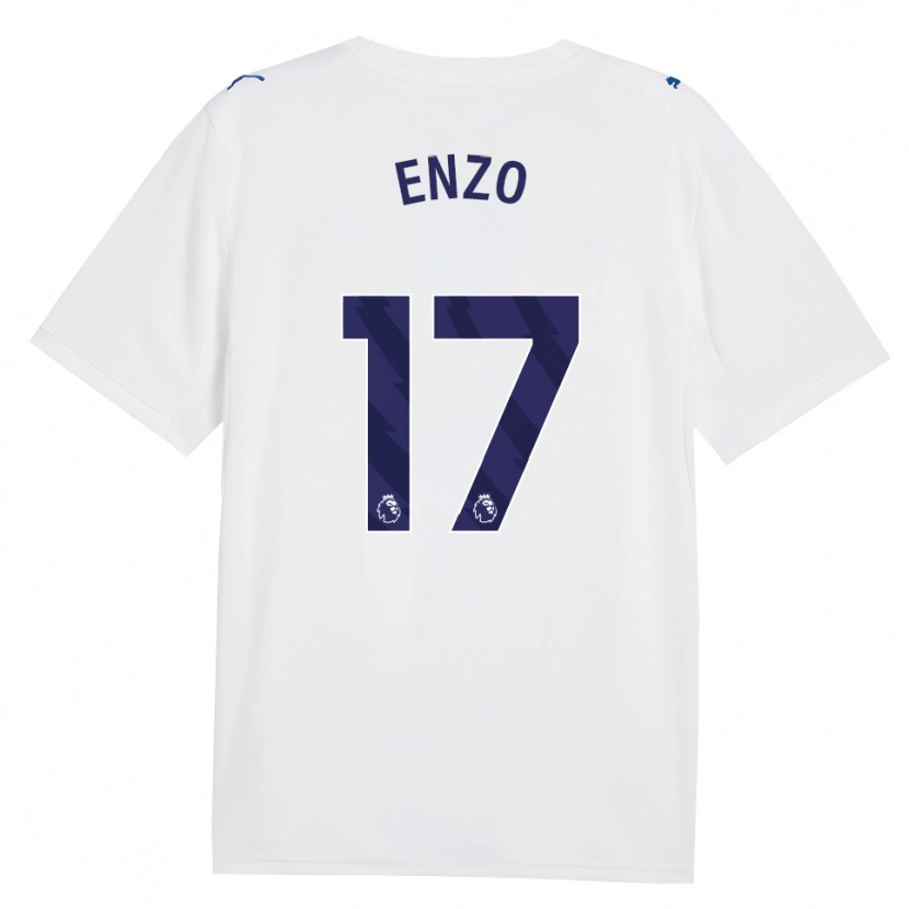 Danxen Heren Enzo Fernández #17 Marine Wit Thuisshirt Derde Tenue 2026/27 T-Shirt