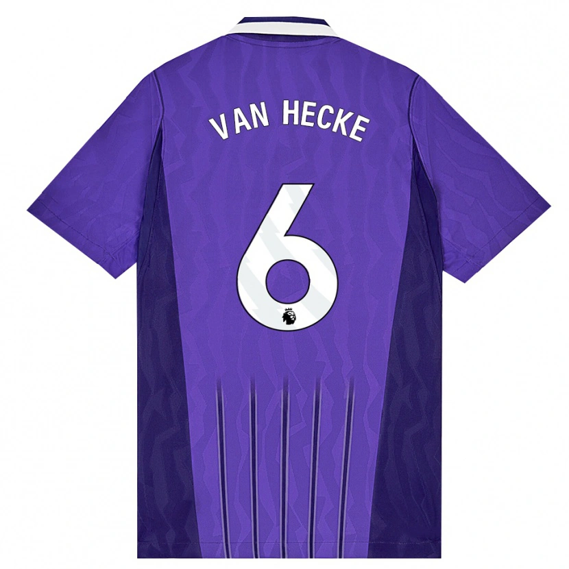 Danxen Heren Jan Paul Van Hecke #6 Paars Wit Thuisshirt Derde Tenue 2026/27 T-Shirt