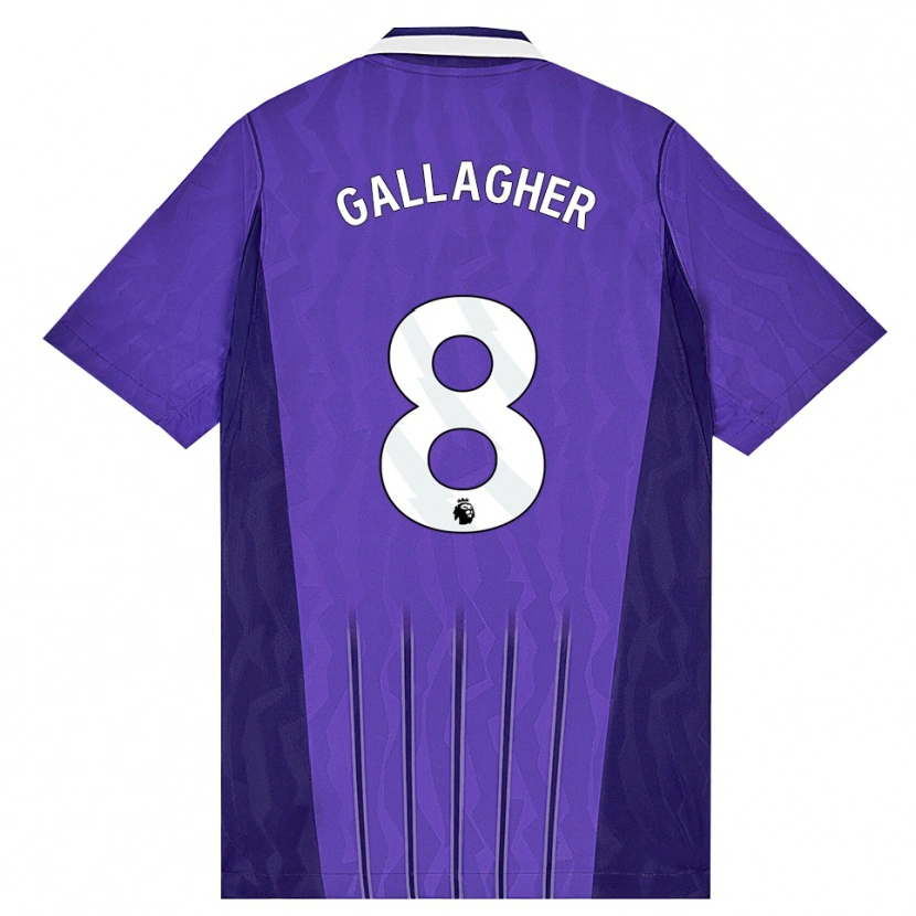 Danxen Heren Conor Gallagher #8 Paars Wit Thuisshirt Derde Tenue 2026/27 T-Shirt
