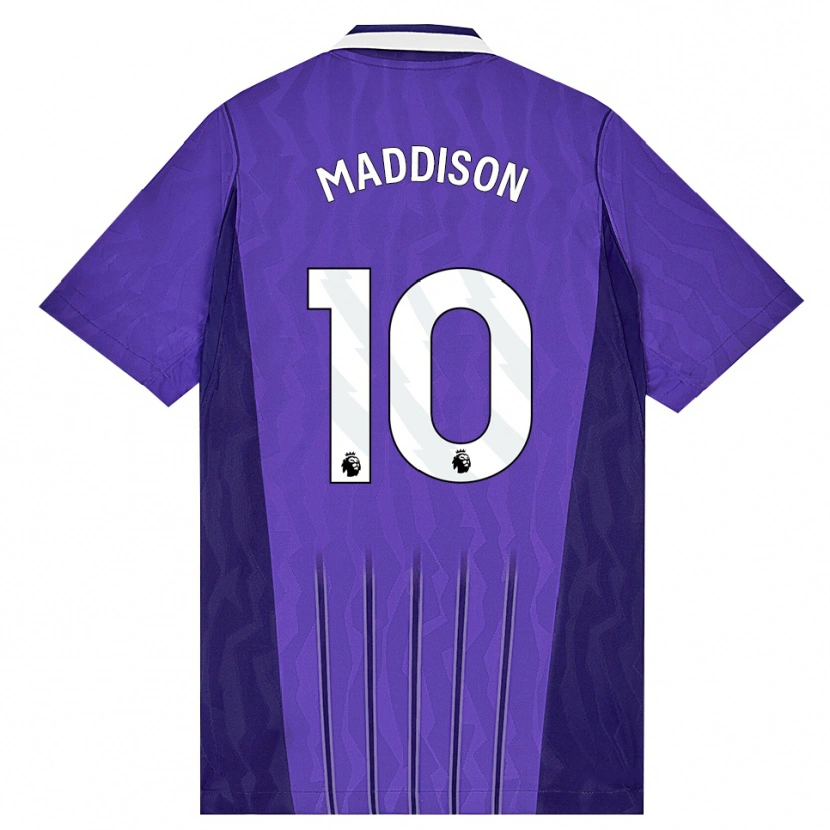 Danxen Heren James Maddison #10 Paars Wit Thuisshirt Derde Tenue 2026/27 T-Shirt