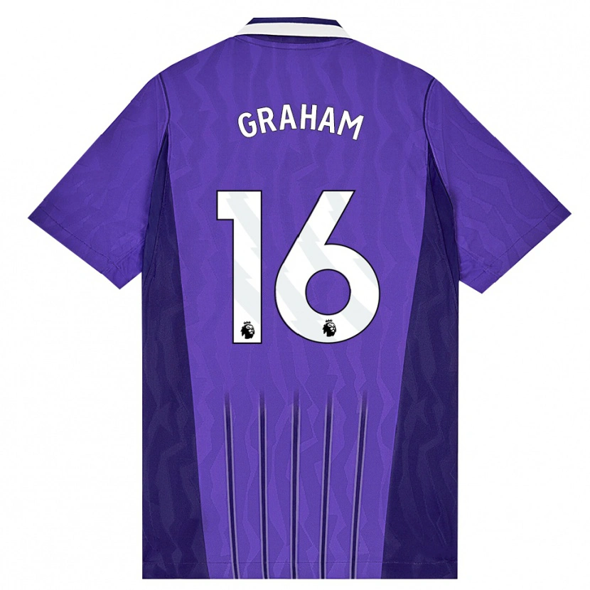 Danxen Heren Kit Graham #16 Paars Wit Thuisshirt Derde Tenue 2026/27 T-Shirt