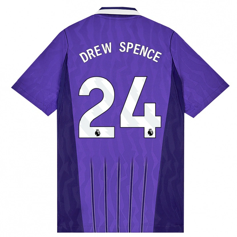 Danxen Heren Drew Spence #24 Paars Wit Thuisshirt Derde Tenue 2026/27 T-Shirt