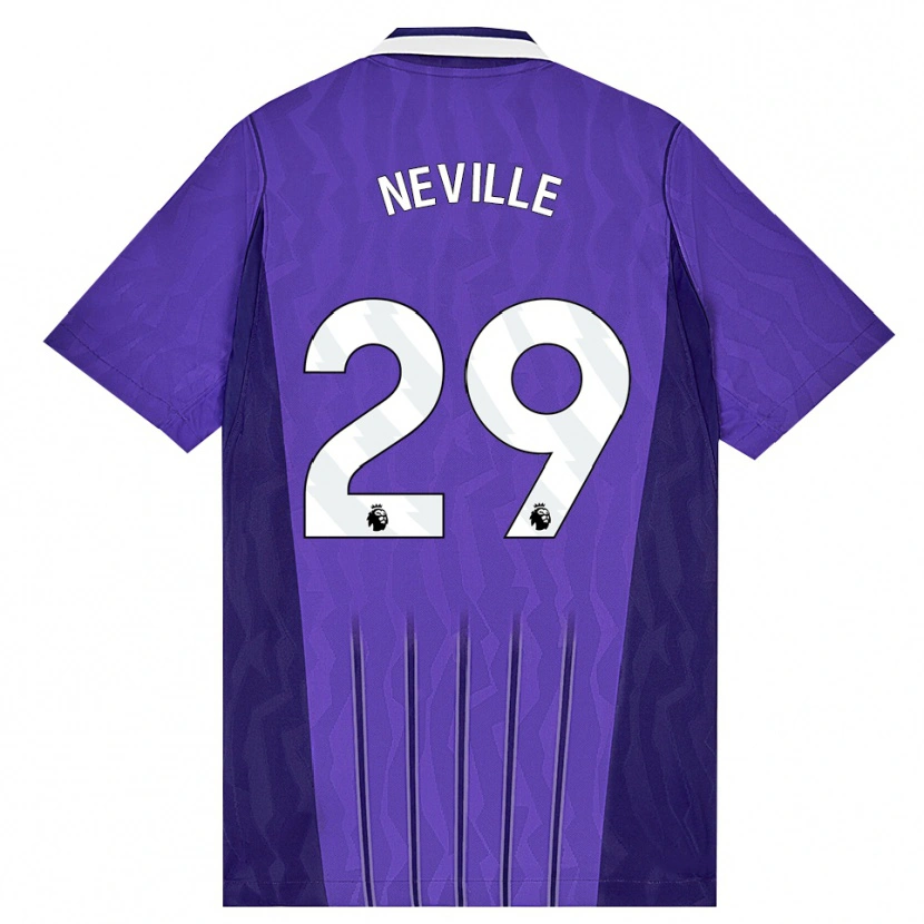 Danxen Heren Ashleigh Neville #29 Paars Wit Thuisshirt Derde Tenue 2026/27 T-Shirt