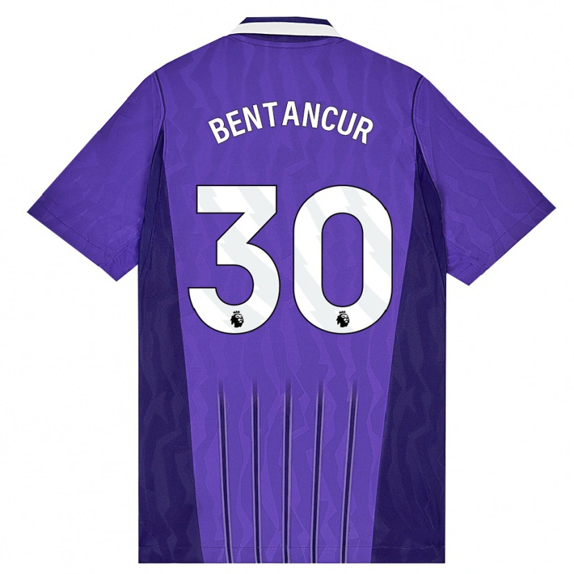 Danxen Heren Rodrigo Bentancur #30 Paars Wit Thuisshirt Derde Tenue 2026/27 T-Shirt