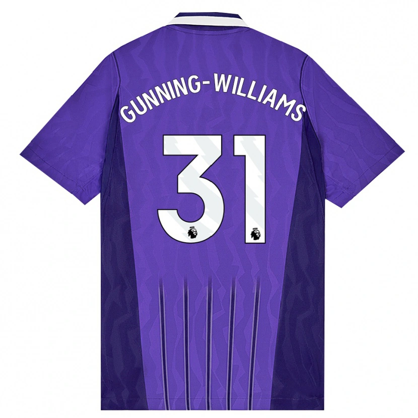 Danxen Heren Lenna Gunning-Williams #31 Paars Wit Thuisshirt Derde Tenue 2026/27 T-Shirt