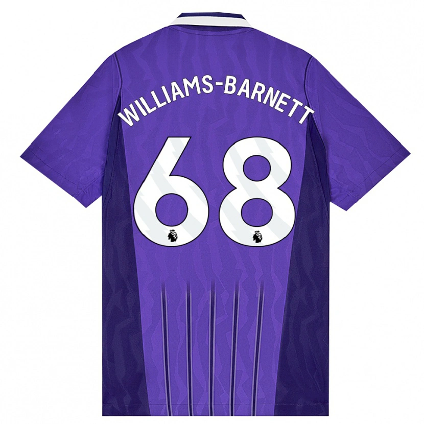 Danxen Heren Luca Williams-Barnett #68 Paars Wit Thuisshirt Derde Tenue 2026/27 T-Shirt
