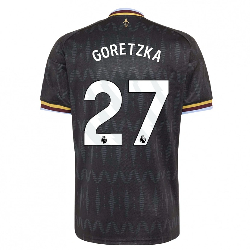 Danxen Heren Leon Goretzka #27 Korenbloemblauw Zwart Geel Uitshirt Uittenue 2026/27 T-Shirt