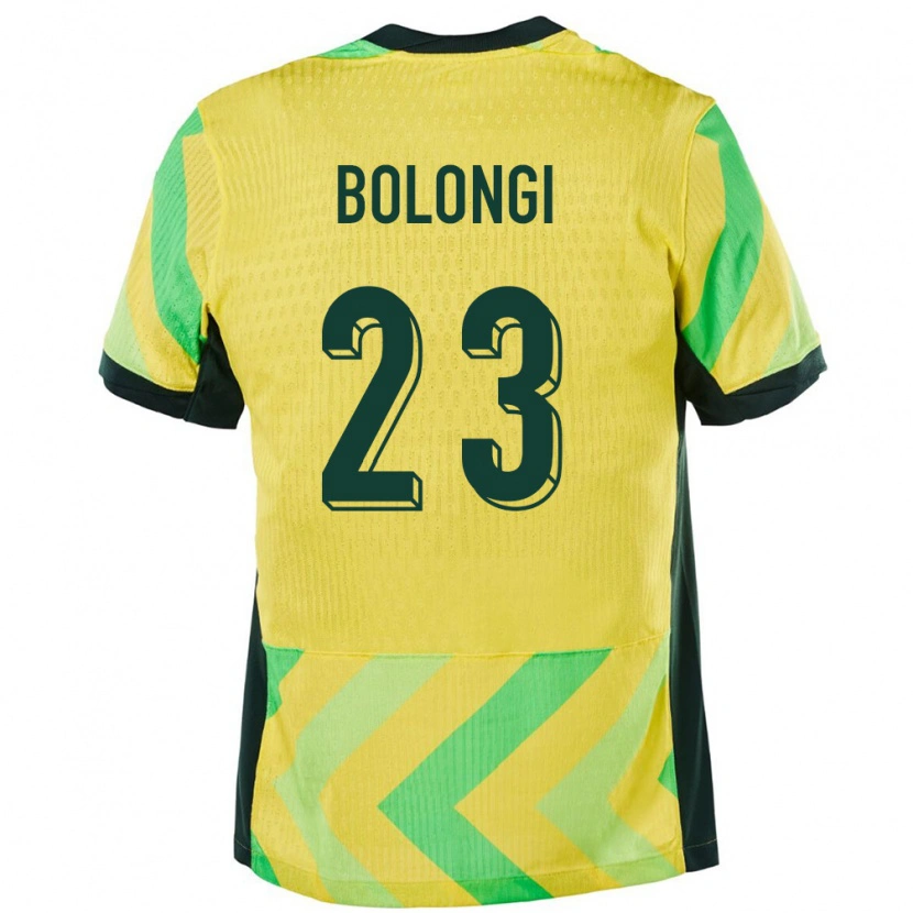 Danxen Kinderen Australië David Bolongi #23 Goud Thuisshirt Thuistenue 24-26 T-Shirt