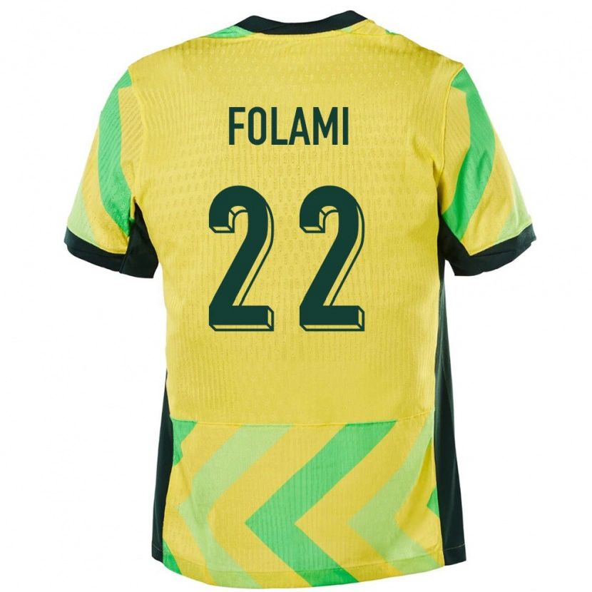 Danxen Kinderen Australië Ben Folami #22 Goud Thuisshirt Thuistenue 24-26 T-Shirt