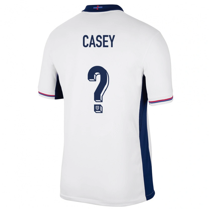 Danxen Kinderen Engeland Kaelan Casey #0 Wit Thuisshirt Thuistenue 24-26 T-Shirt