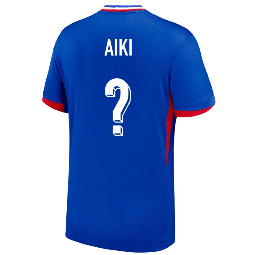 Danxen Kinderen Frankrijk Ayman Aiki #0 Blauw Thuisshirt Thuistenue 24-26 T-Shirt