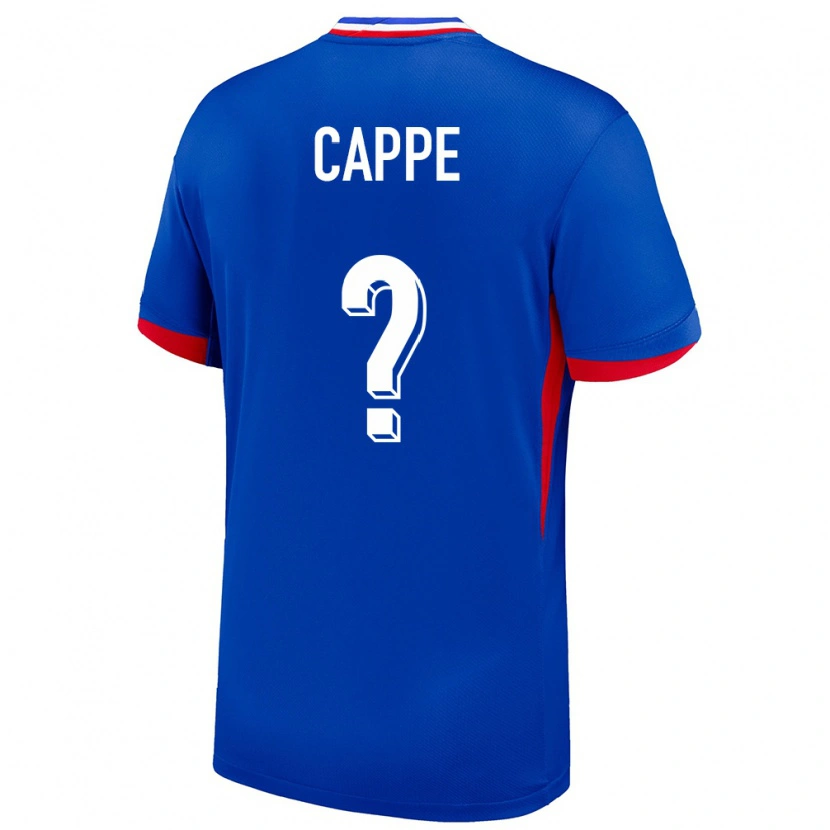 Danxen Kinderen Frankrijk Djibril Cappe #0 Blauw Thuisshirt Thuistenue 24-26 T-Shirt