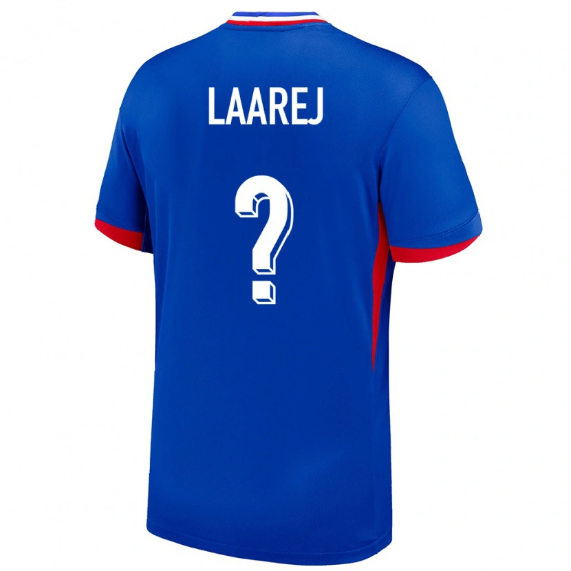 Danxen Kinderen Frankrijk Nassim Laarej #0 Blauw Thuisshirt Thuistenue 24-26 T-Shirt