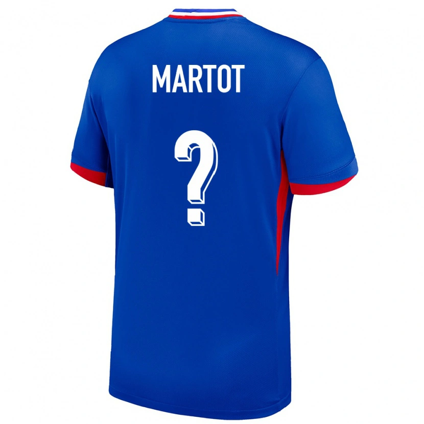 Danxen Kinderen Frankrijk Loan Martot #0 Blauw Thuisshirt Thuistenue 24-26 T-Shirt