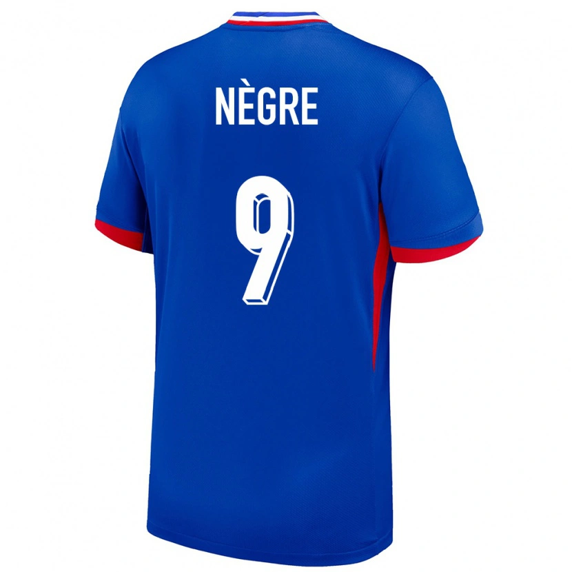 Danxen Kinderen Frankrijk Thibo Nègre #9 Blauw Thuisshirt Thuistenue 24-26 T-Shirt