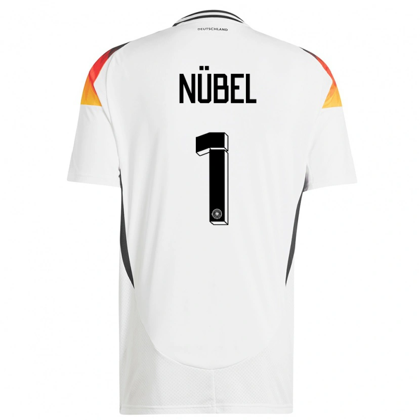 Danxen Kinderen Duitsland Alexander Nübel #1 Wit Thuisshirt Thuistenue 24-26 T-Shirt