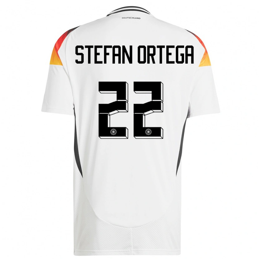 Danxen Kinderen Duitsland Stefan Ortega #22 Wit Thuisshirt Thuistenue 24-26 T-Shirt