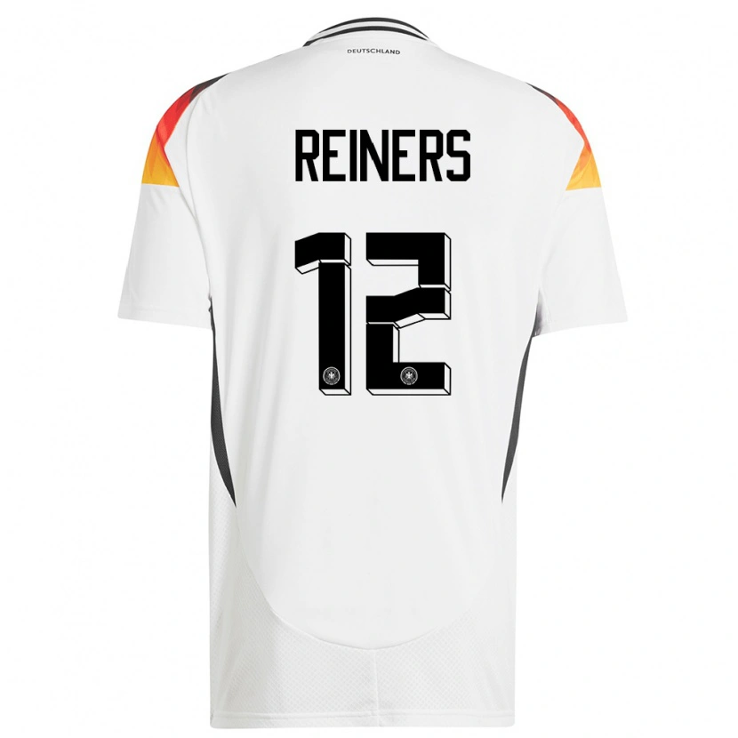 Danxen Kinderen Duitsland Leonard Reiners #12 Wit Thuisshirt Thuistenue 24-26 T-Shirt