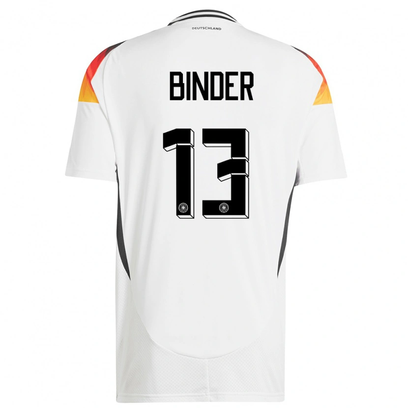 Danxen Kinderen Duitsland Tim Binder #13 Wit Thuisshirt Thuistenue 24-26 T-Shirt