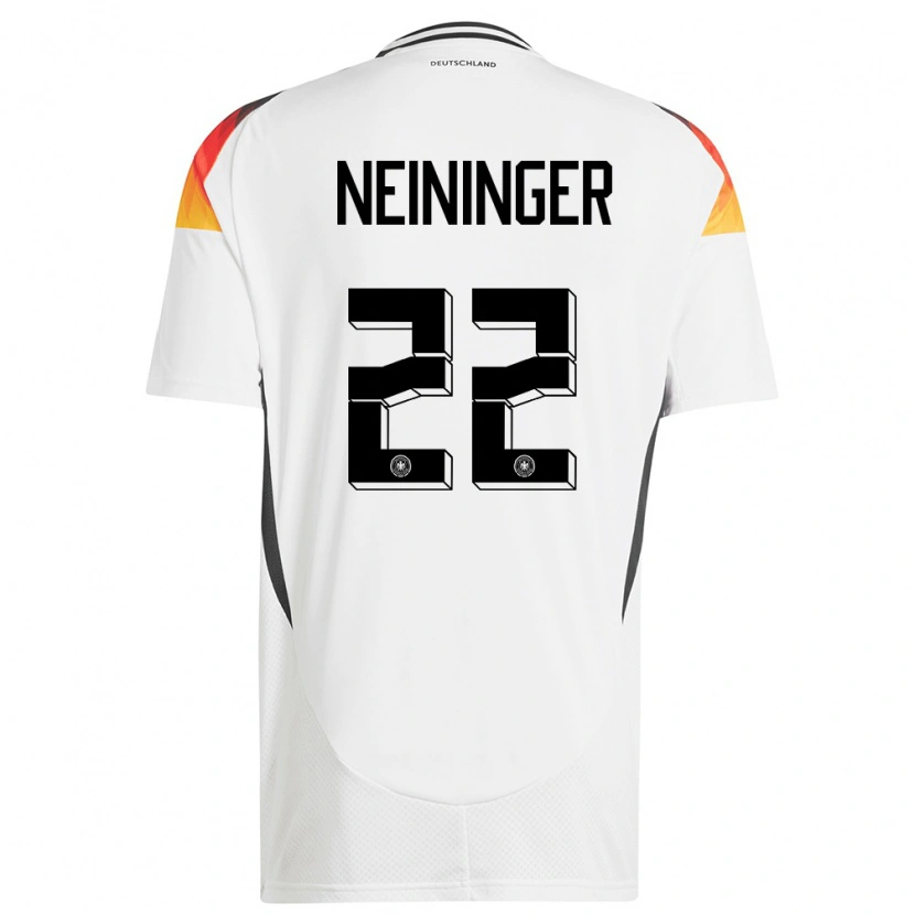 Danxen Kinderen Duitsland Tim Neininger #22 Wit Thuisshirt Thuistenue 24-26 T-Shirt