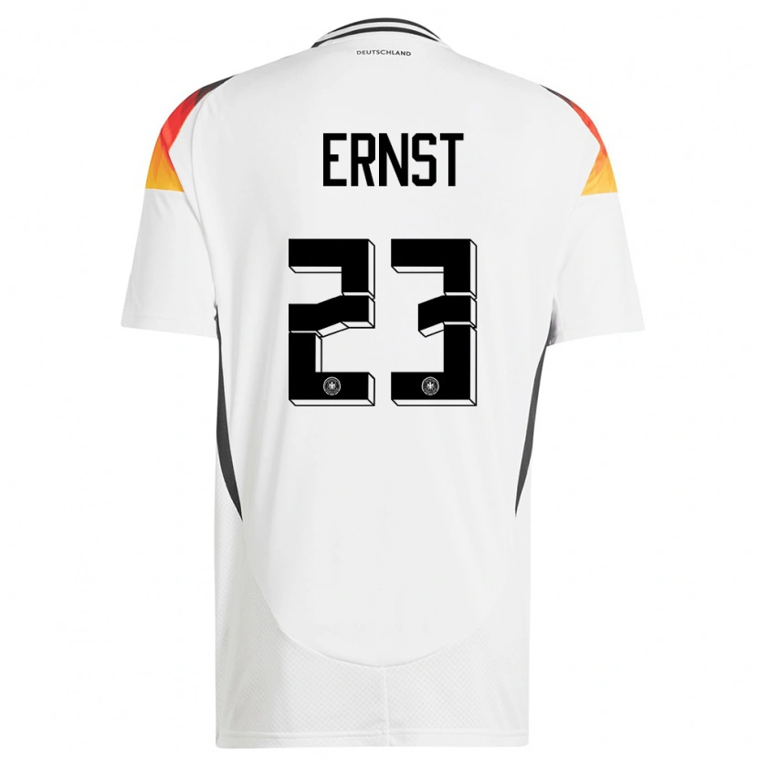 Danxen Kinderen Duitsland Tjark Ernst #23 Wit Thuisshirt Thuistenue 24-26 T-Shirt