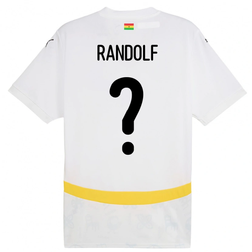 Danxen Kinderen Ghana Augustine Randolf #0 Wit Thuisshirt Thuistenue 24-26 T-Shirt
