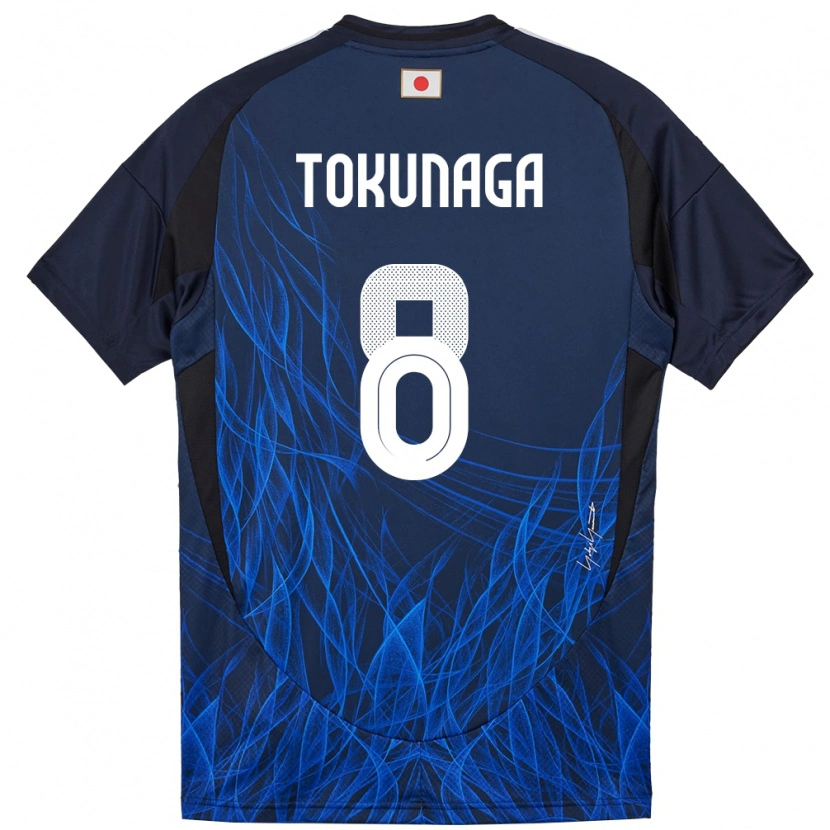 Danxen Kinderen Japan Ryo Tokunaga #8 Donkerblauw Thuisshirt Thuistenue 24-26 T-Shirt