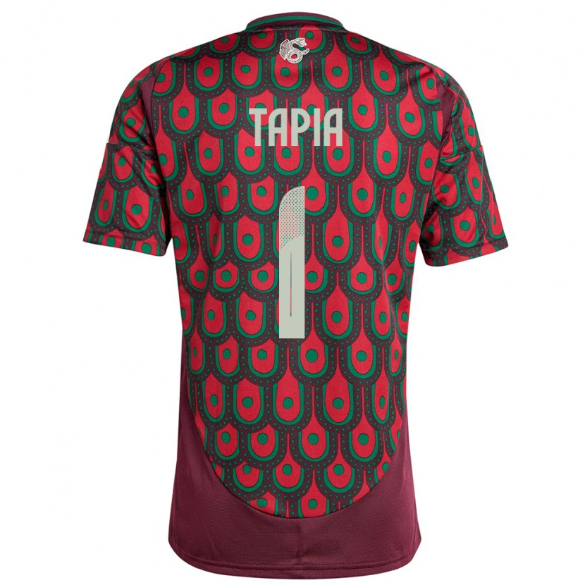 Danxen Kinderen Mexico Fernando Tapia #1 Kastanjebruin Thuisshirt Thuistenue 24-26 T-Shirt
