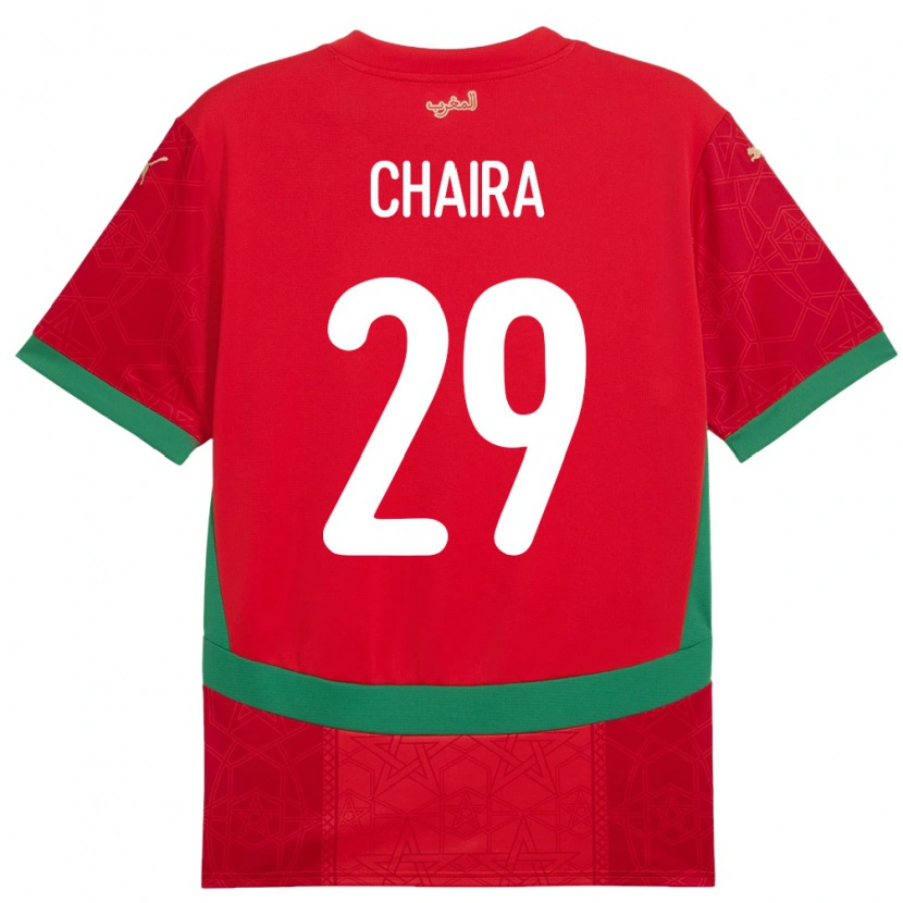 Danxen Kinderen Marokko Ilyas Chaira #29 Rood Thuisshirt Thuistenue 24-26 T-Shirt