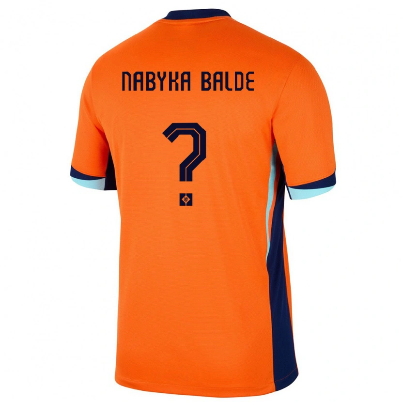 Danxen Kinderen Nederland Mamadou Nabyka Balde #0 Oranje Thuisshirt Thuistenue 24-26 T-Shirt