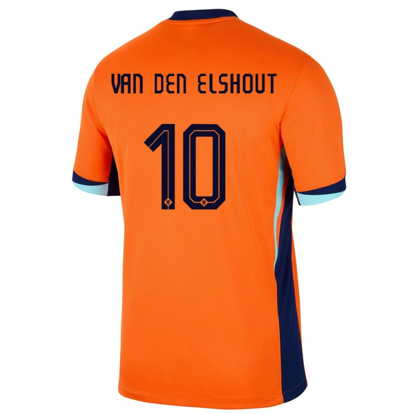 Danxen Kinderen Nederland Tobias Van Den Elshout #10 Oranje Thuisshirt Thuistenue 24-26 T-Shirt