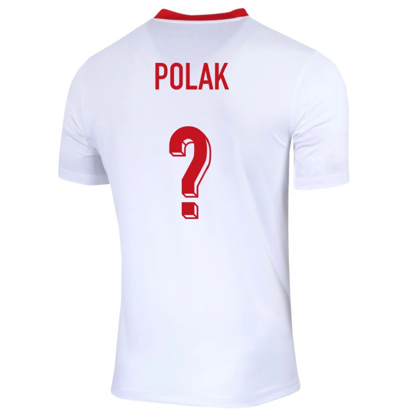 Danxen Kinderen Polen Cezary Polak #0 Wit Thuisshirt Thuistenue 24-26 T-Shirt