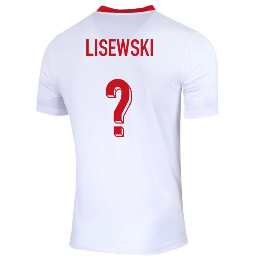 Danxen Kinderen Polen Robin Lisewski #0 Wit Thuisshirt Thuistenue 24-26 T-Shirt