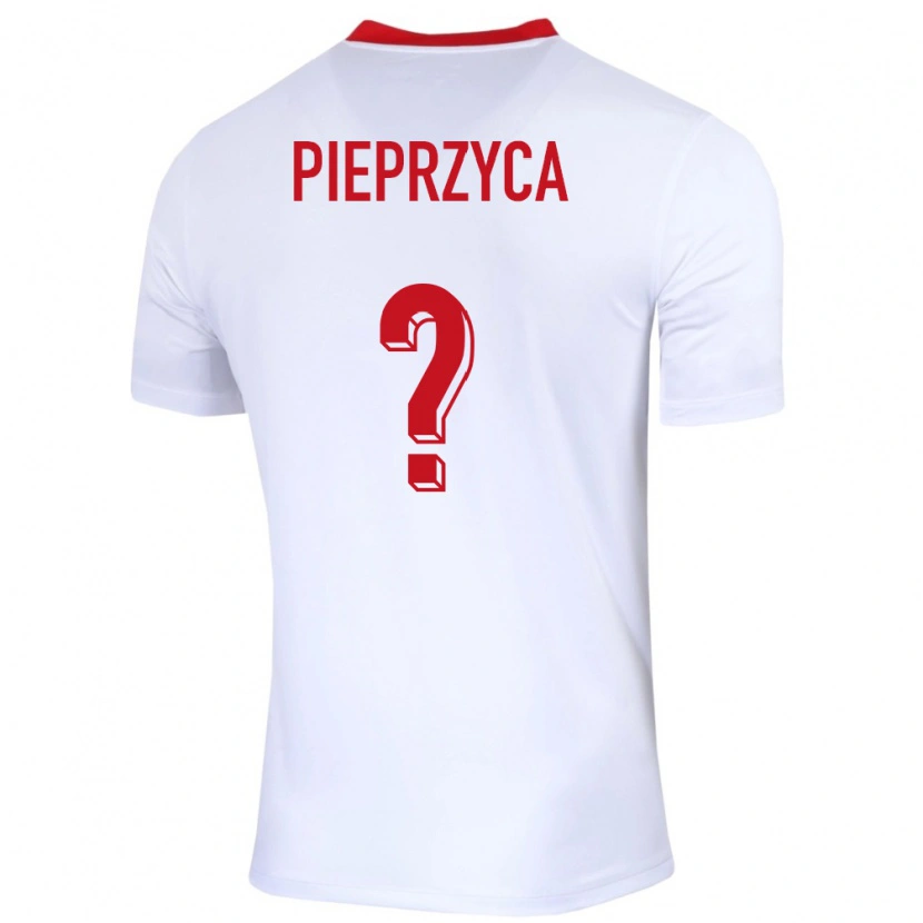 Danxen Kinderen Polen Igor Pieprzyca #0 Wit Thuisshirt Thuistenue 24-26 T-Shirt