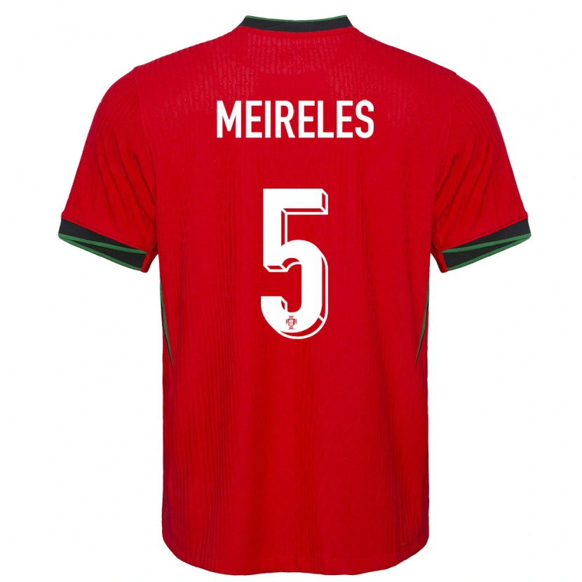Danxen Kinderen Portugal Afonso Meireles #5 Rood Thuisshirt Thuistenue 24-26 T-Shirt
