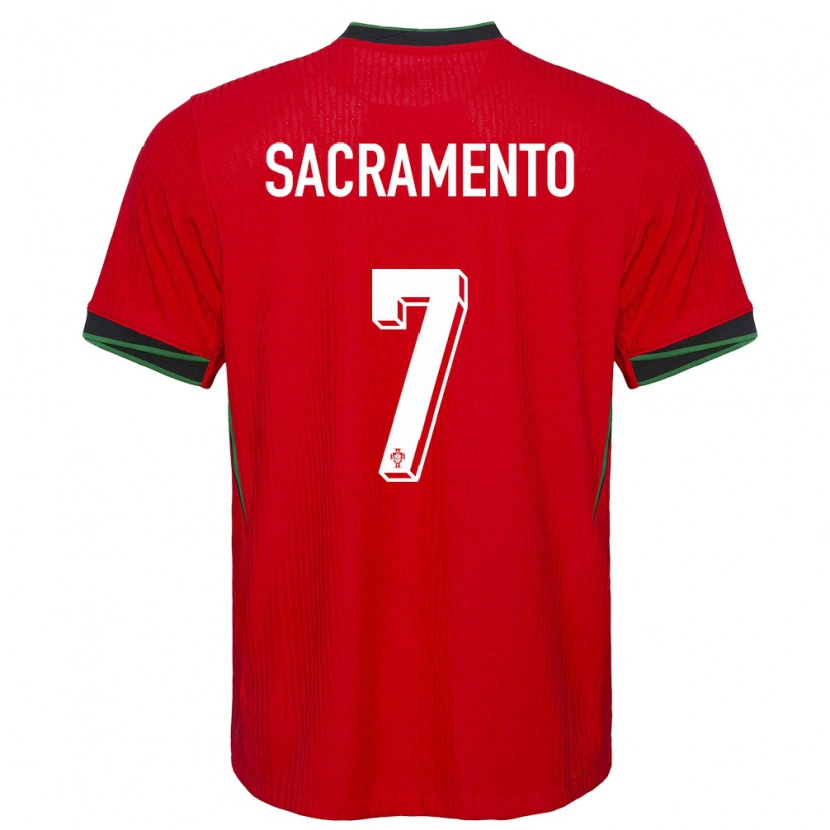Danxen Kinderen Portugal Medgilson Sacramento #7 Rood Thuisshirt Thuistenue 24-26 T-Shirt