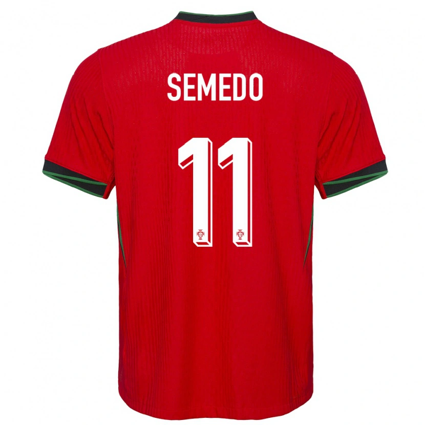Danxen Kinderen Portugal Vivaldo Semedo #11 Rood Thuisshirt Thuistenue 24-26 T-Shirt